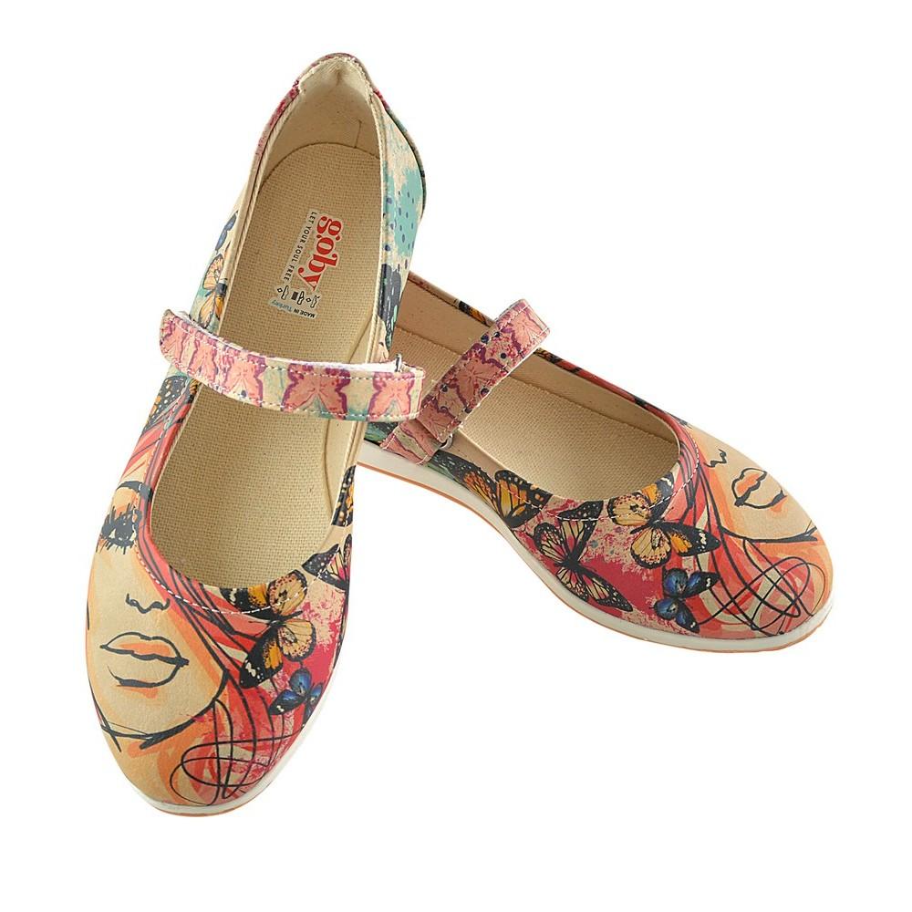 Beautiful Face Ballerinas Shoes GOB102 (1421166968928)