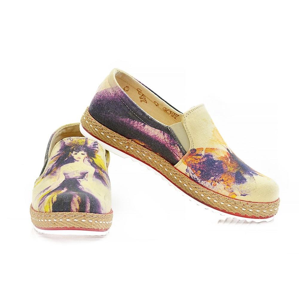 Woman and Butterfly Sneaker Shoes HV1567 (1421174112352)