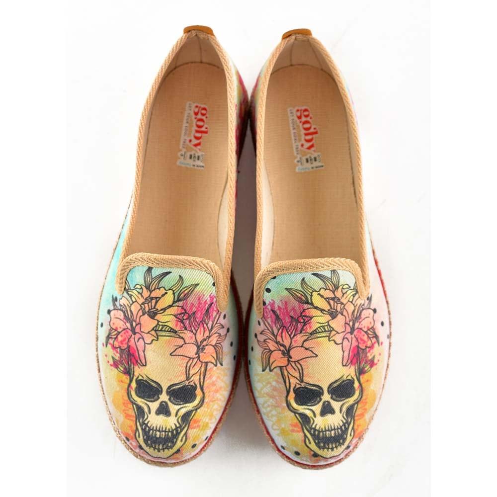 Flowering Skull Sneaker Shoes HVD1469 (506268221472)