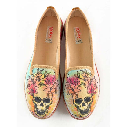 Flowering Skull Sneaker Shoes HVD1469 (506268221472)