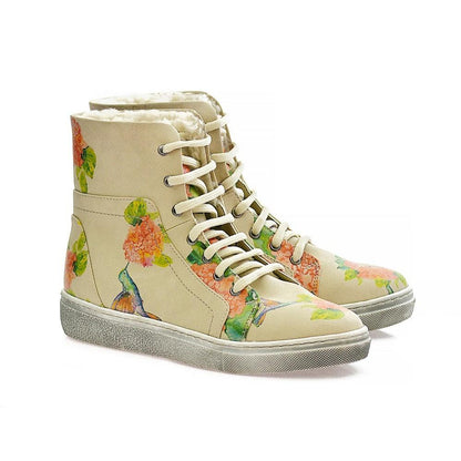 Flowers Short Boots JAS101 (1421179781216)