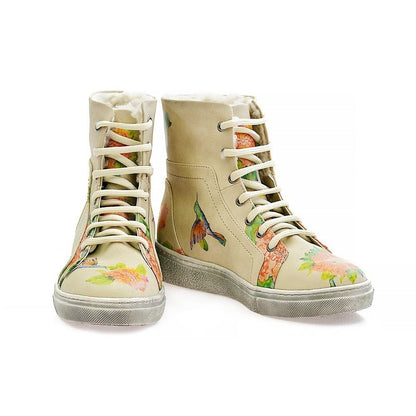 Flowers Short Boots JAS101 (1421179781216)