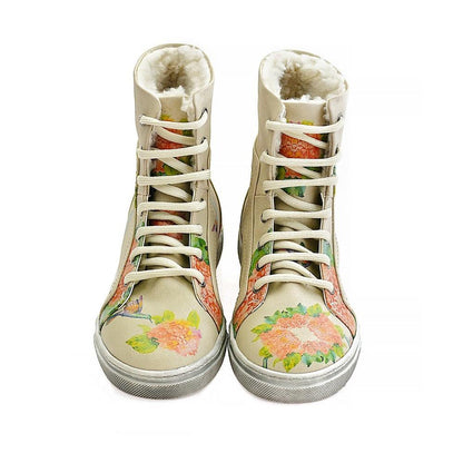 Flowers Short Boots JAS101 (1421179781216)
