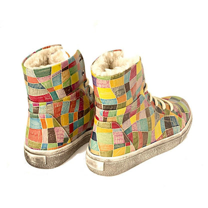 Colored Dots Short Boots JAS102 (1421179879520)