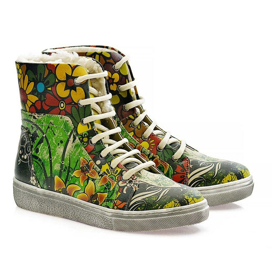 Flowers Short Boots JAS104 (506268254240)