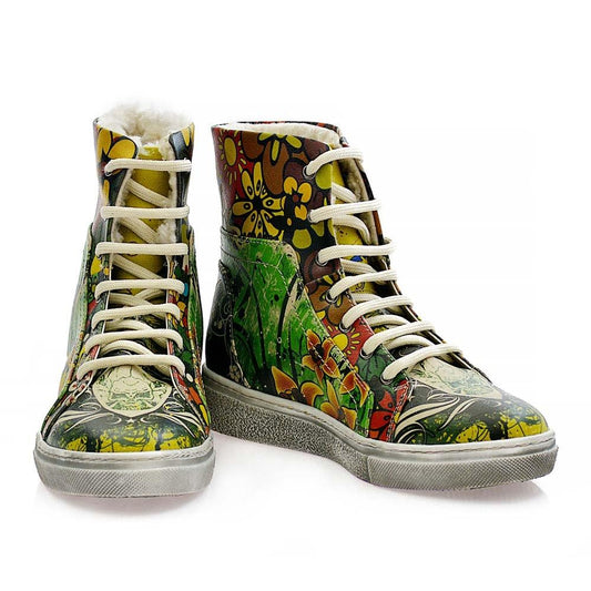 Flowers Short Boots JAS104 (506268254240)