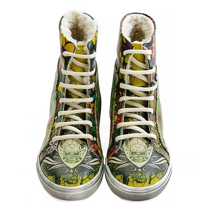 Flowers Short Boots JAS104 (506268254240)