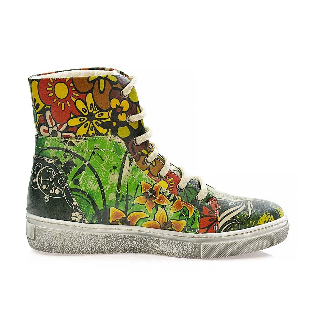 Flowers Short Boots JAS104 (506268254240)