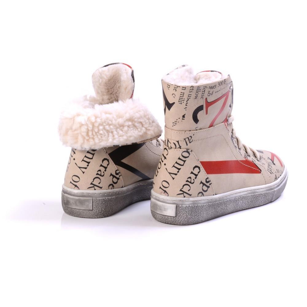 Newspaper Short Boots JAS105 (1421180174432)