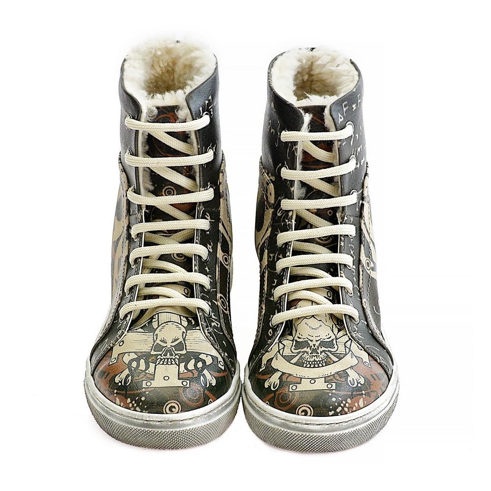 Skull Short Boots JAS107 (1421180534880)