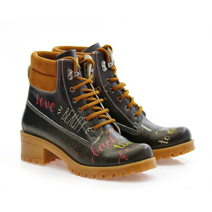 I Love You Short Boots KAT105 (1421182992480)