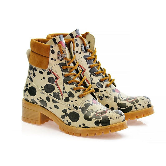 Dalmatian Short Boots KAT109 (1421183615072)