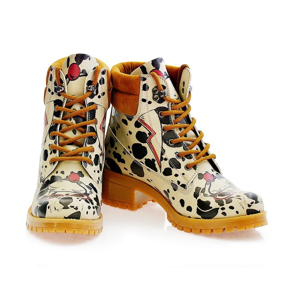 Dalmatian Short Boots KAT109 (1421183615072)