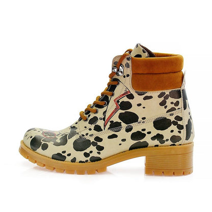 Dalmatian Short Boots KAT109 (1421183615072)