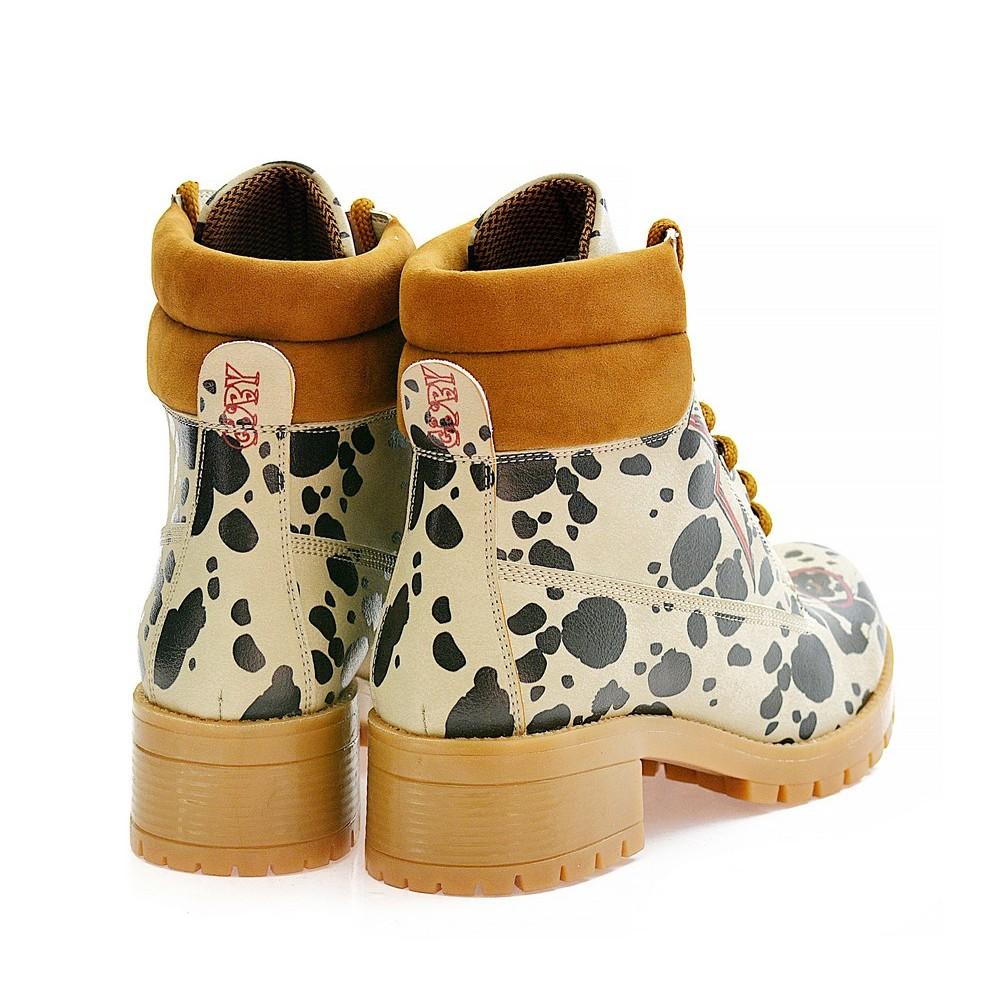 Dalmatian Short Boots KAT109 (1421183615072)