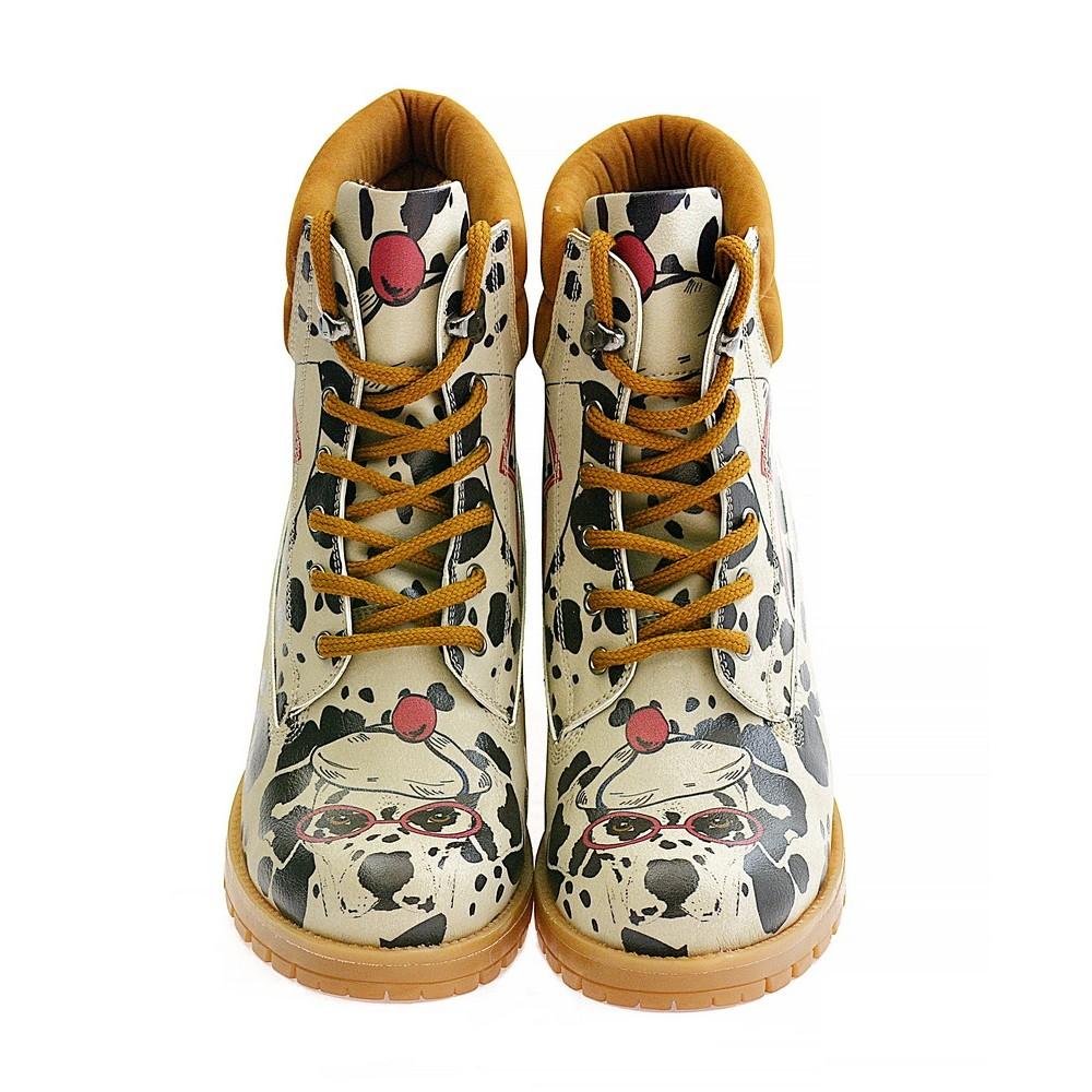 Dalmatian Short Boots KAT109 (1421183615072)