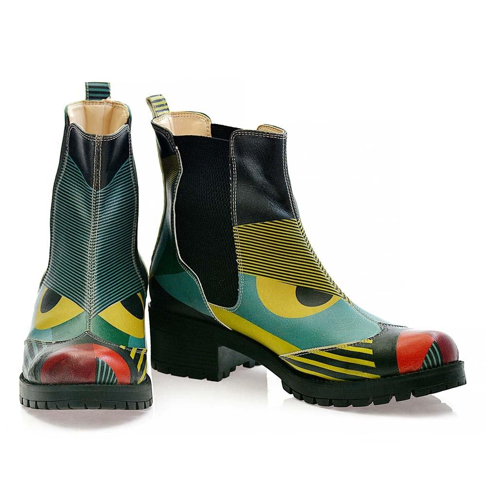 Pattern Short Boots LAS101 (506268450848)