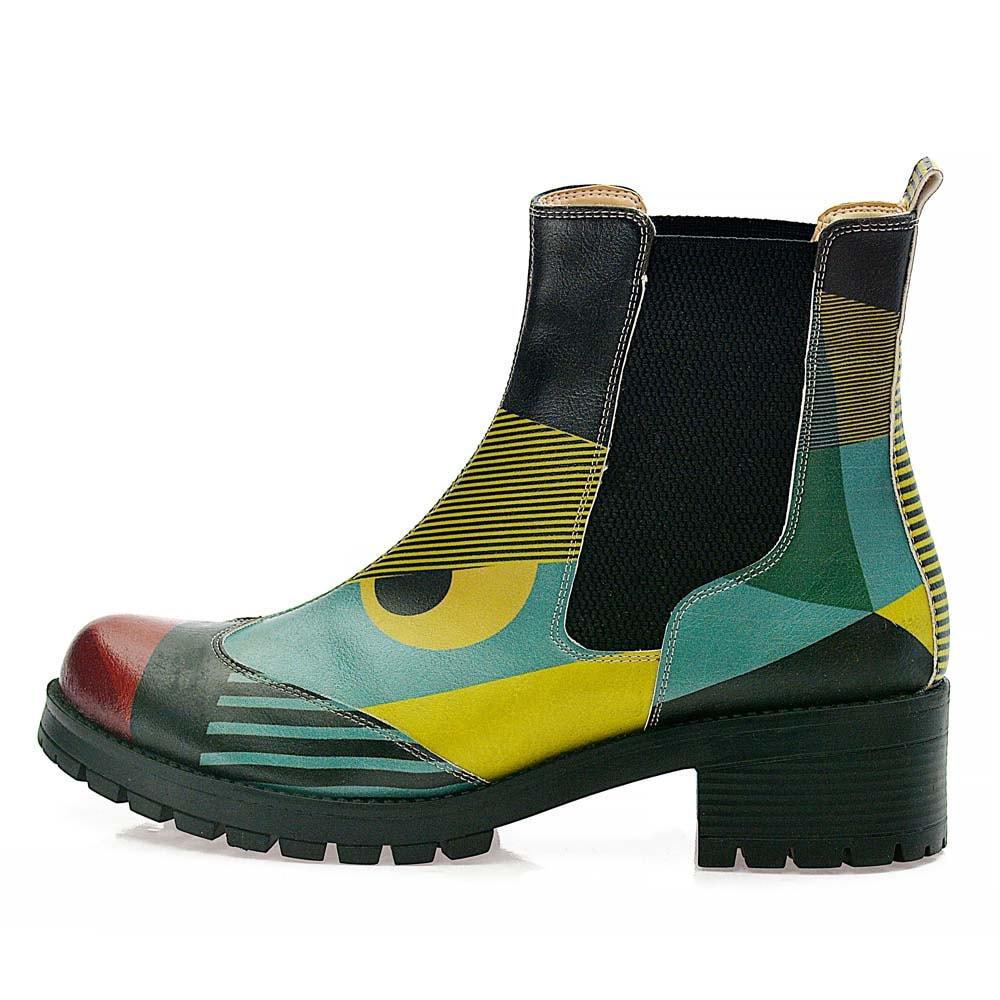 Pattern Short Boots LAS101 (506268450848)