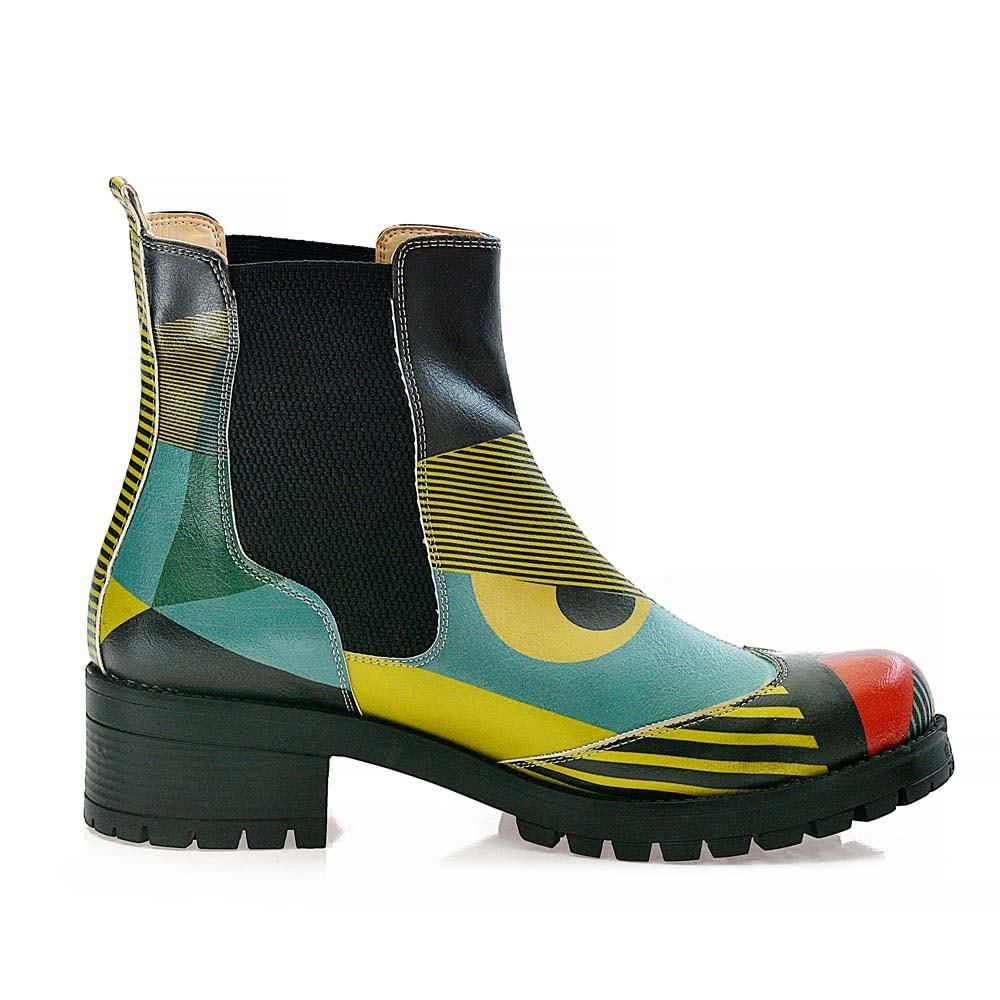 Pattern Short Boots LAS101 (506268450848)