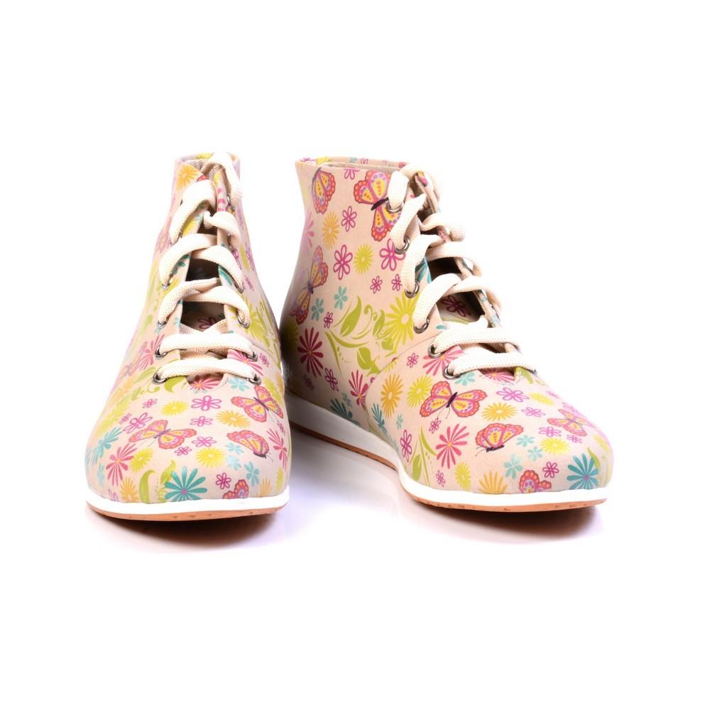 Flowers Short Boots LND1131 (1421191381088)