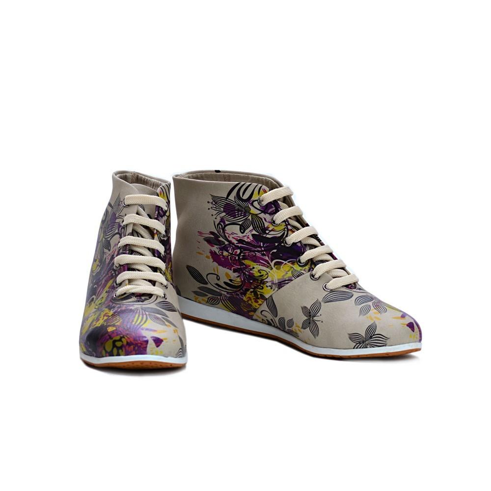 Flowers Short Boots LND1132 (1421191512160)