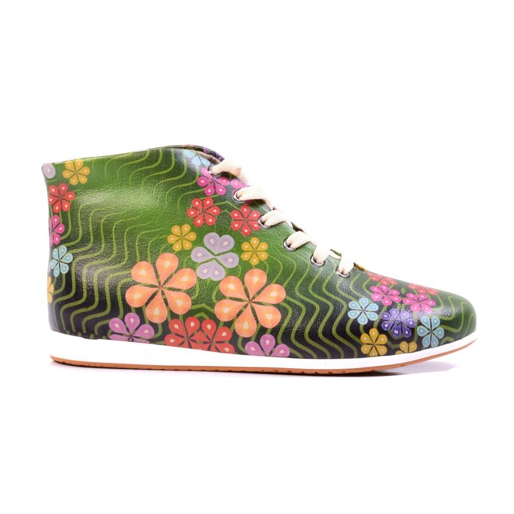 Flowers Short Boots LND1135 (1421191741536)