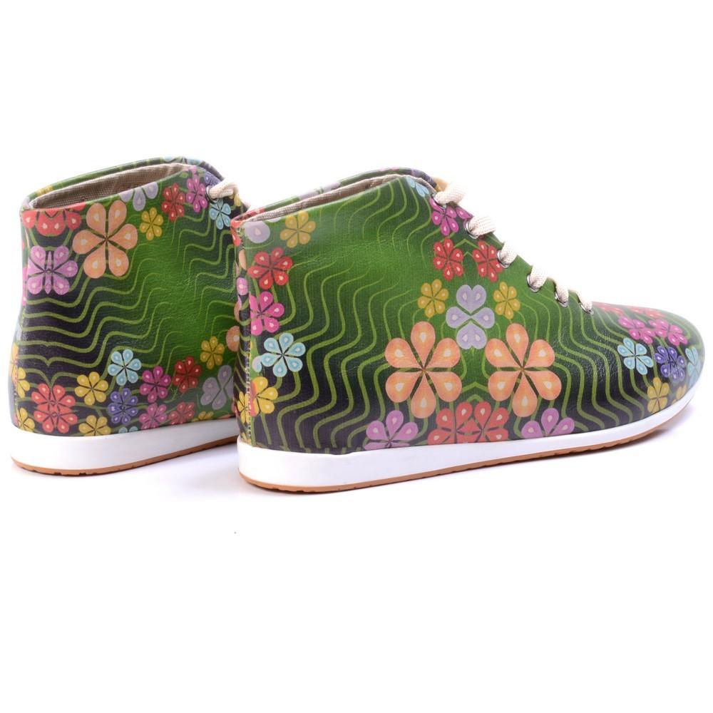 Flowers Short Boots LND1135 (1421191741536)
