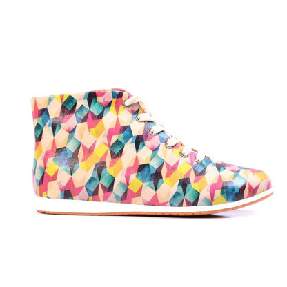 Colorful Pattern Short Boots LND1139 (1421192233056)