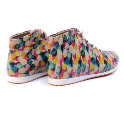Colorful Pattern Short Boots LND1139 (1421192233056)