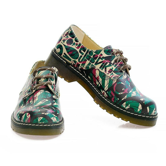 Colored Pattern Oxford Shoes MAX101 (1421195018336)