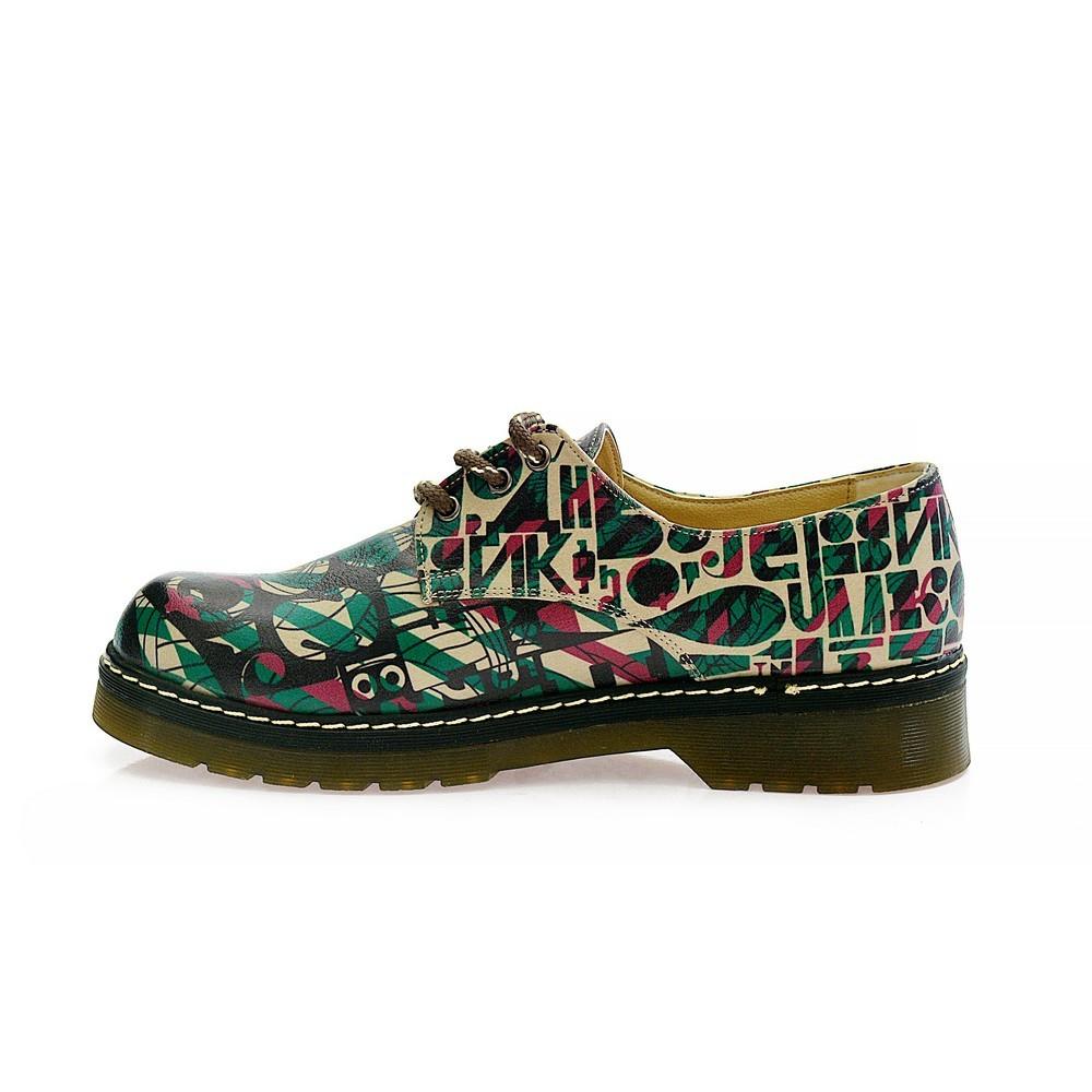 Colored Pattern Oxford Shoes MAX101 (1421195018336)