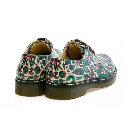 Colored Pattern Oxford Shoes MAX101 (1421195018336)