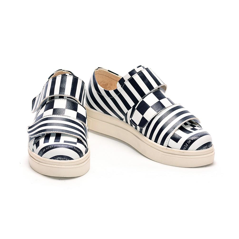 Black and White Sneaker Shoes NAC111 (770202697824)