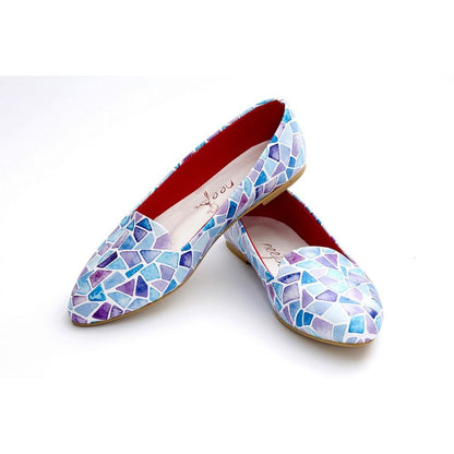 Colored Glass Fragments Ballerinas Shoes NBL215 (770202894432)
