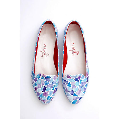 Colored Glass Fragments Ballerinas Shoes NBL215 (770202894432)