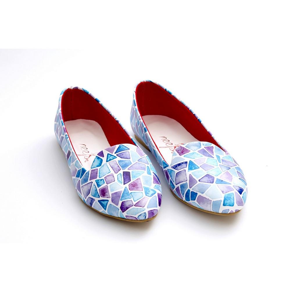 Colored Glass Fragments Ballerinas Shoes NBL215 (770202894432)