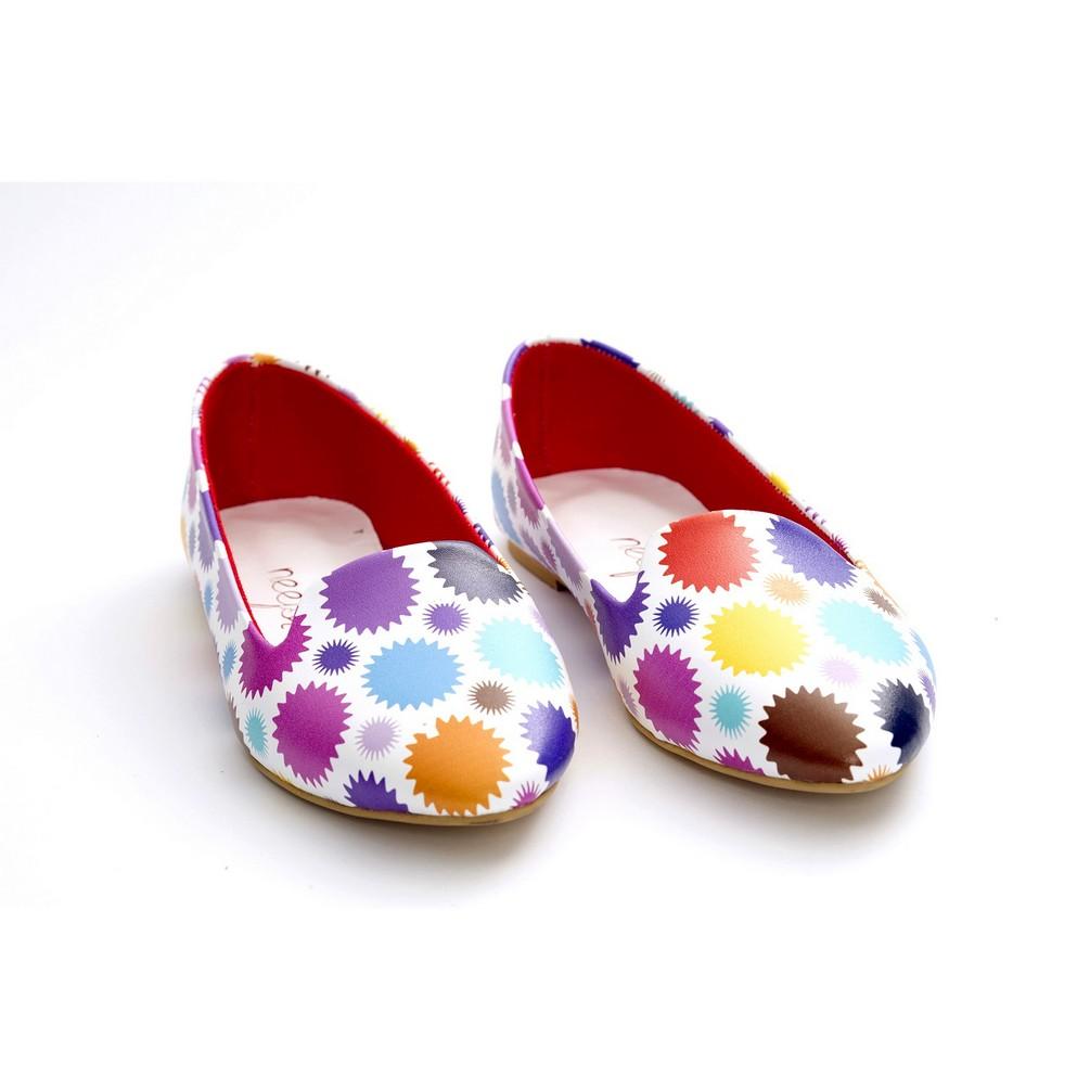 Colored Dots Ballerinas Shoes NBL219 (770203025504)