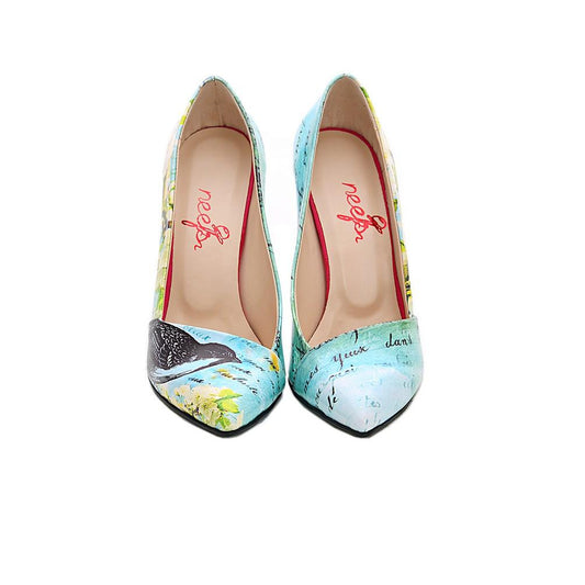 Flowers Heel Shoes NBS202 (770204205152)