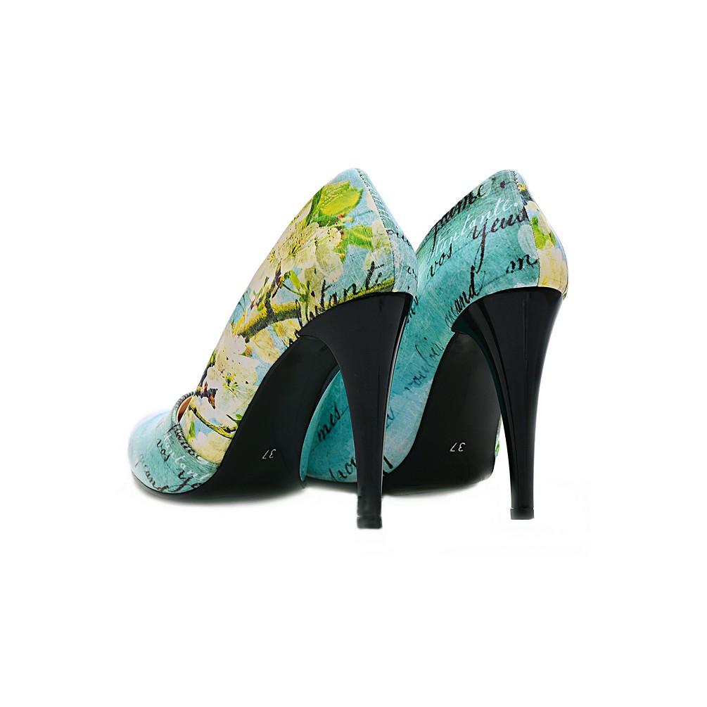 Flowers Heel Shoes NBS202 (770204205152)