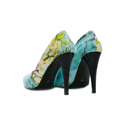 Flowers Heel Shoes NBS202 (770204205152)