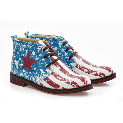 Flag Ankle Boots NHP107 (770209808480)