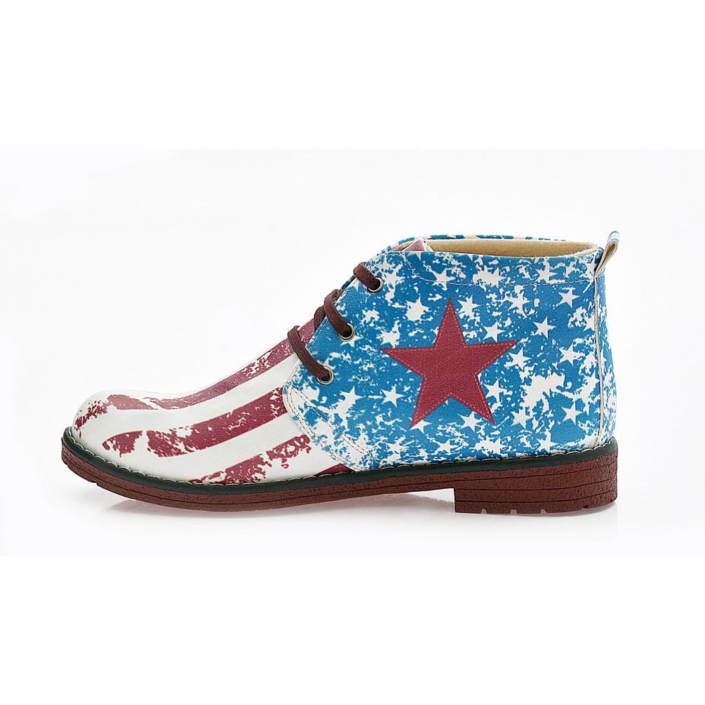 Flag Ankle Boots NHP107 (770209808480)