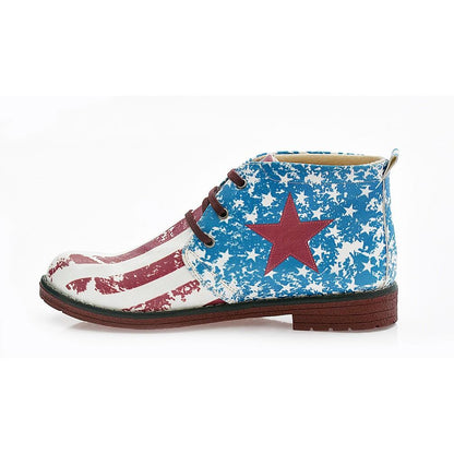 Flag Ankle Boots NHP107 (770209808480)