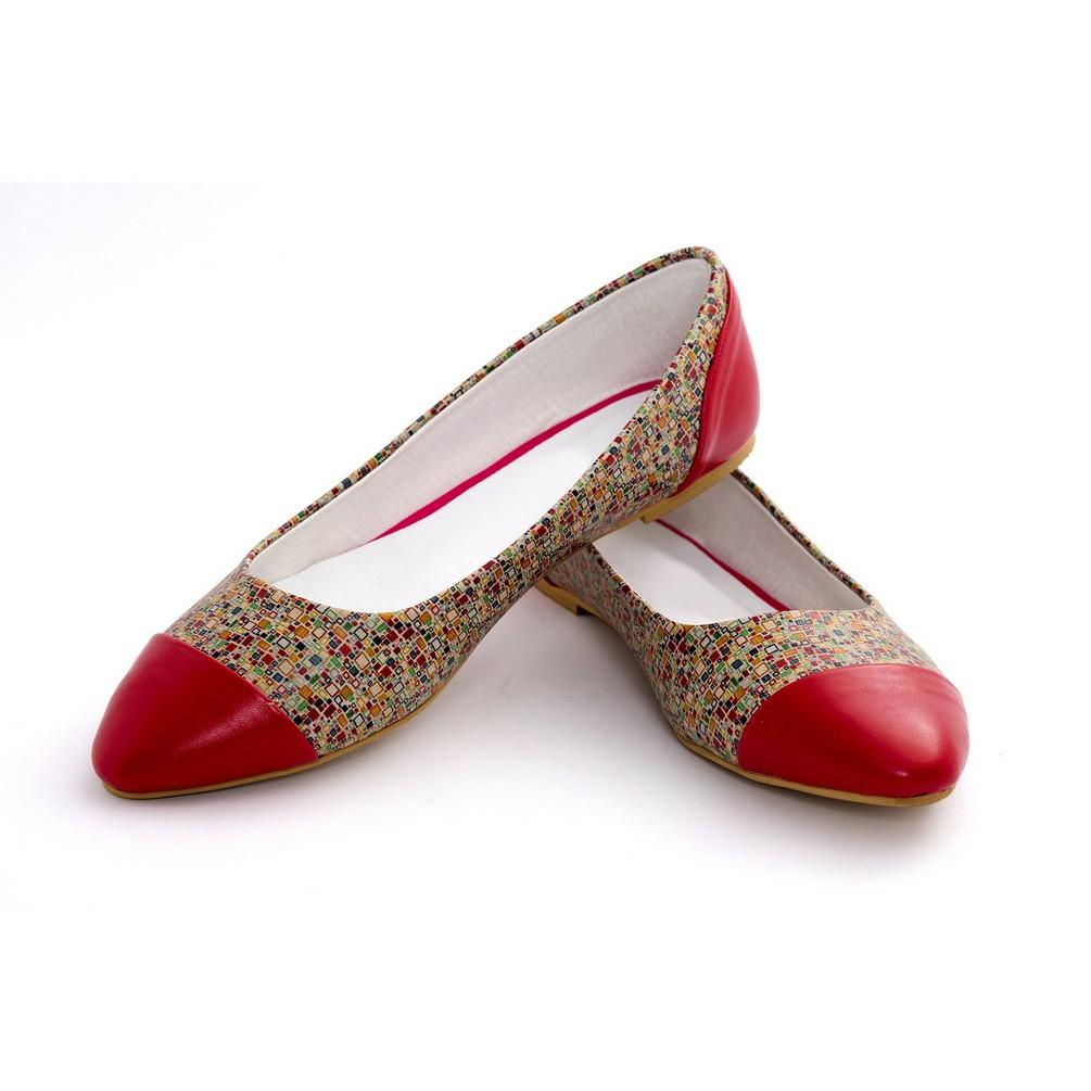 Pattern Ballerinas Shoes NMS103 (770213052512)