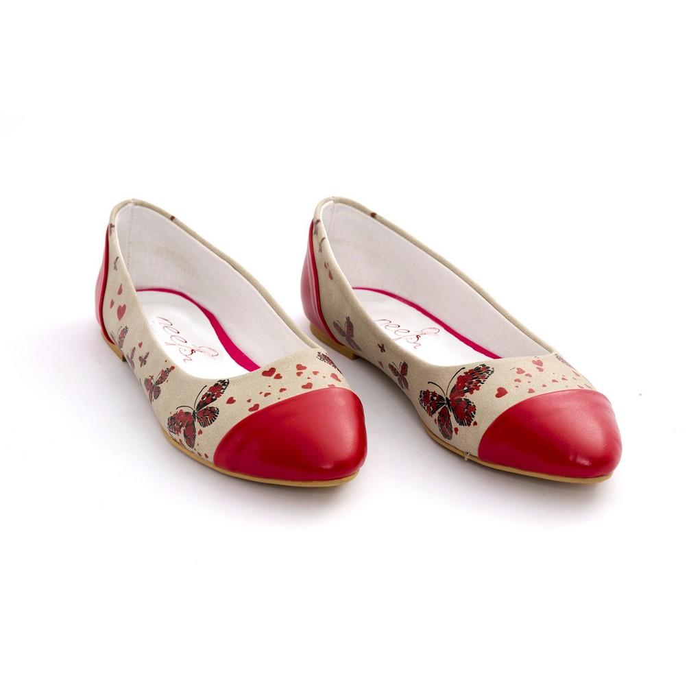 Butterfly Ballerinas Shoes NMS105 (770213118048)