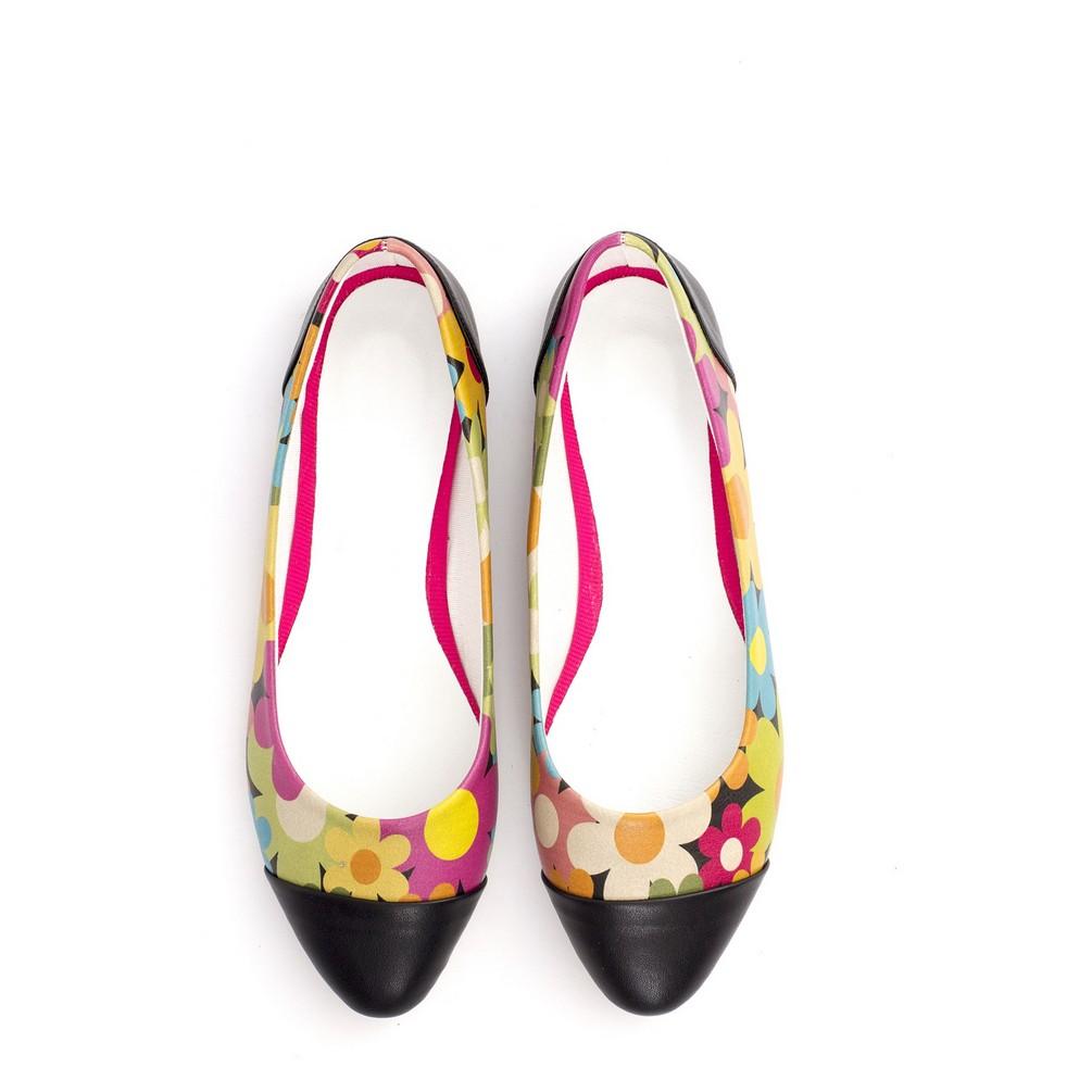 Flowers Ballerinas Shoes NMS106 (770213150816)