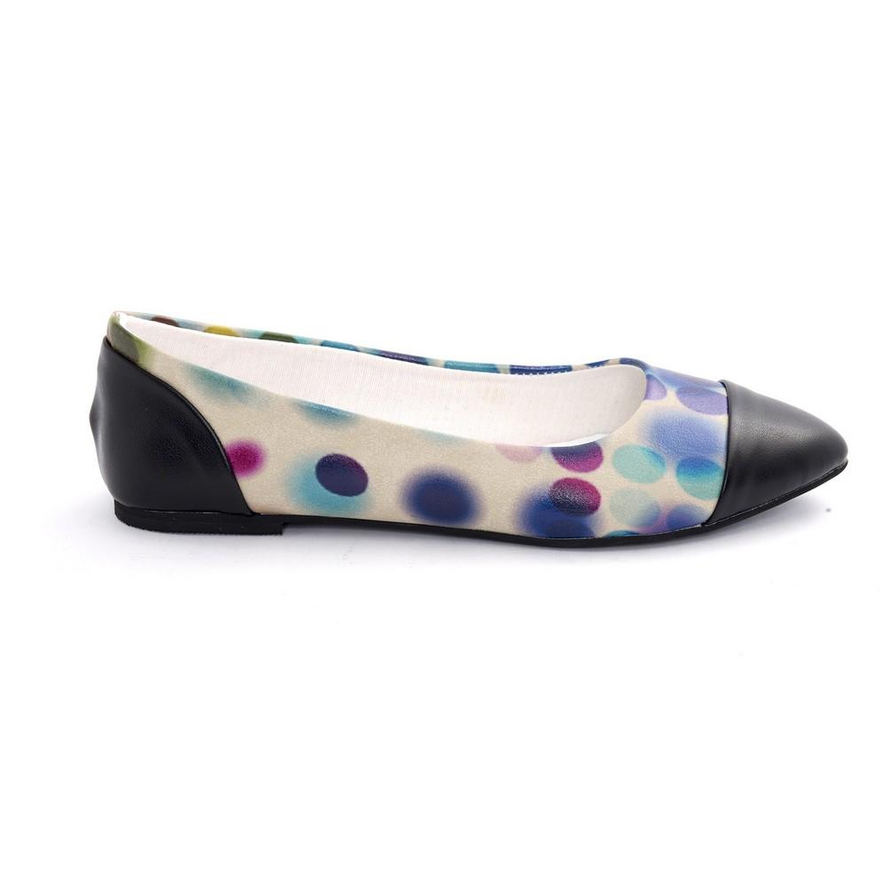 Colored Dots Ballerinas Shoes NMS108 (770213216352)