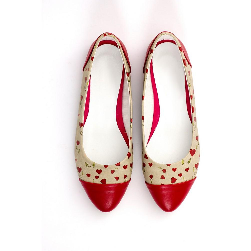 Hearts Ballerinas Shoes NMS109 (770213281888)