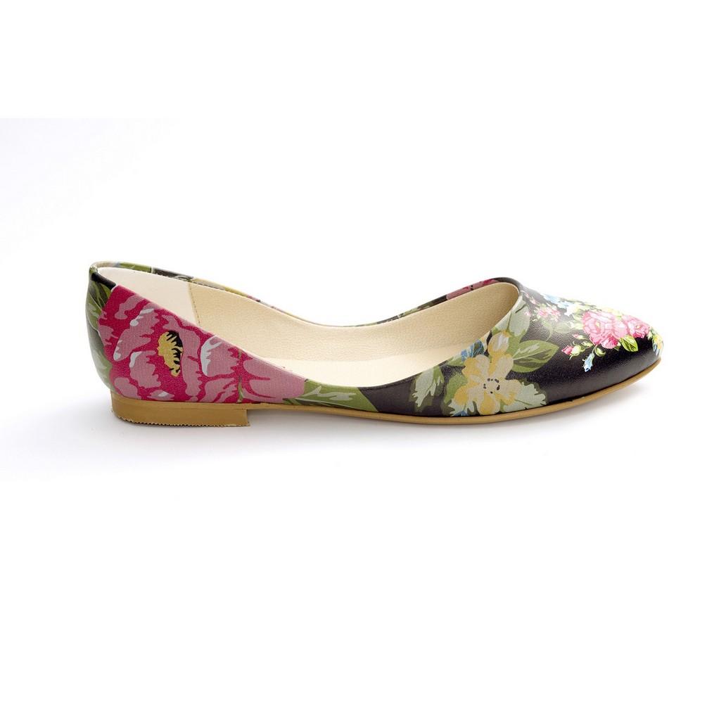 Flowers Ballerinas Shoes NSS356 (770221604960)
