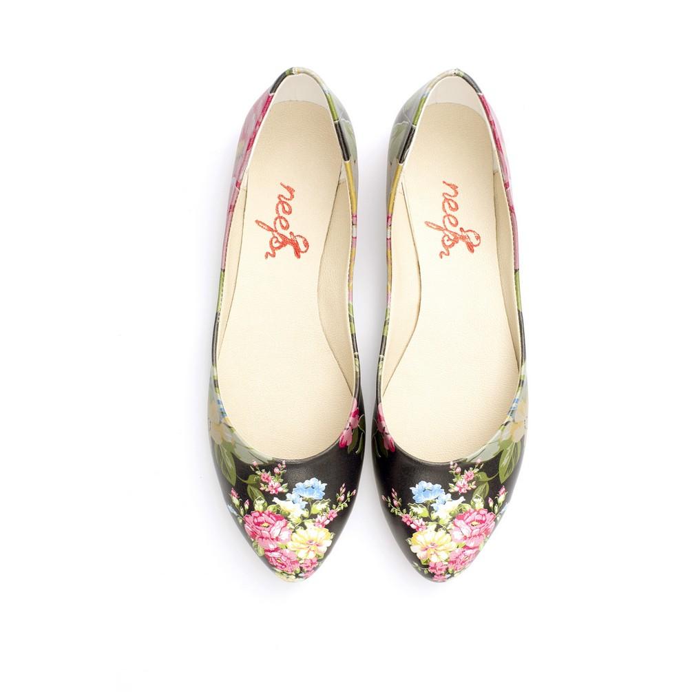 Flowers Ballerinas Shoes NSS356 (770221604960)